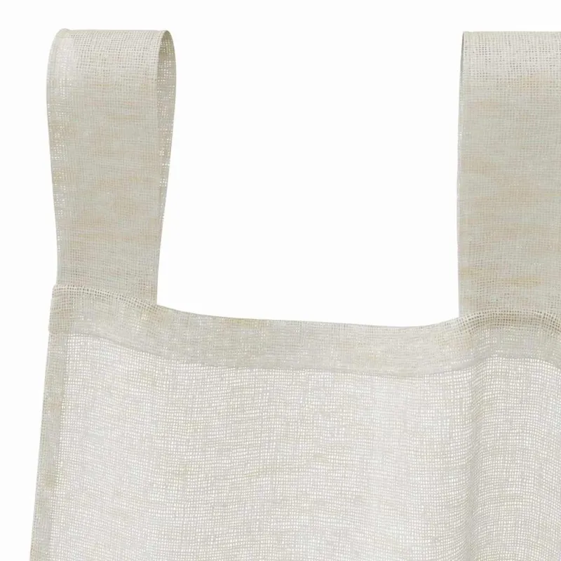 Voile Užuolaida 2 pcs Kreminė 260 x 140 cm Poliesteris