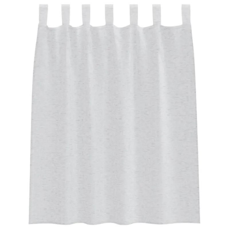 Voile Užuolaida 2 pcs Šviesiai pilka 140 x 140 cm Poliesteris