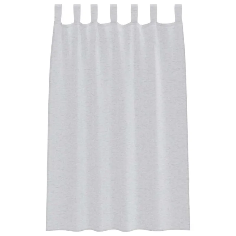 Voile Užuolaida 2 pcs Šviesiai pilka 175 x 140 cm Poliesteris