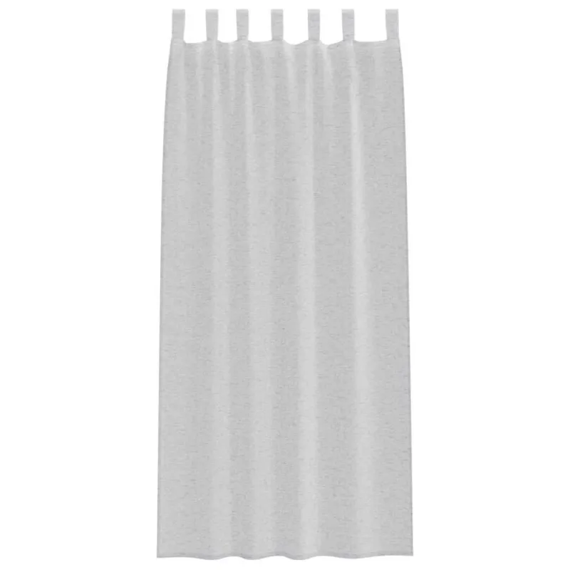 Voile Užuolaida 2 pcs Šviesiai pilka 245 x 140 cm Poliesteris