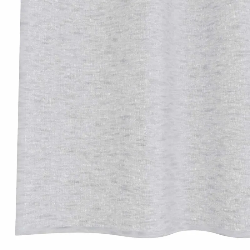 Voile Užuolaida 2 pcs Šviesiai pilka 245 x 140 cm Poliesteris