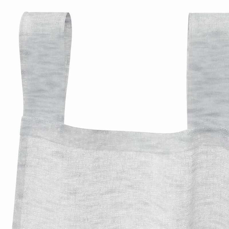 Voile Užuolaida 2 pcs Šviesiai pilka 260 x 140 cm Poliesteris
