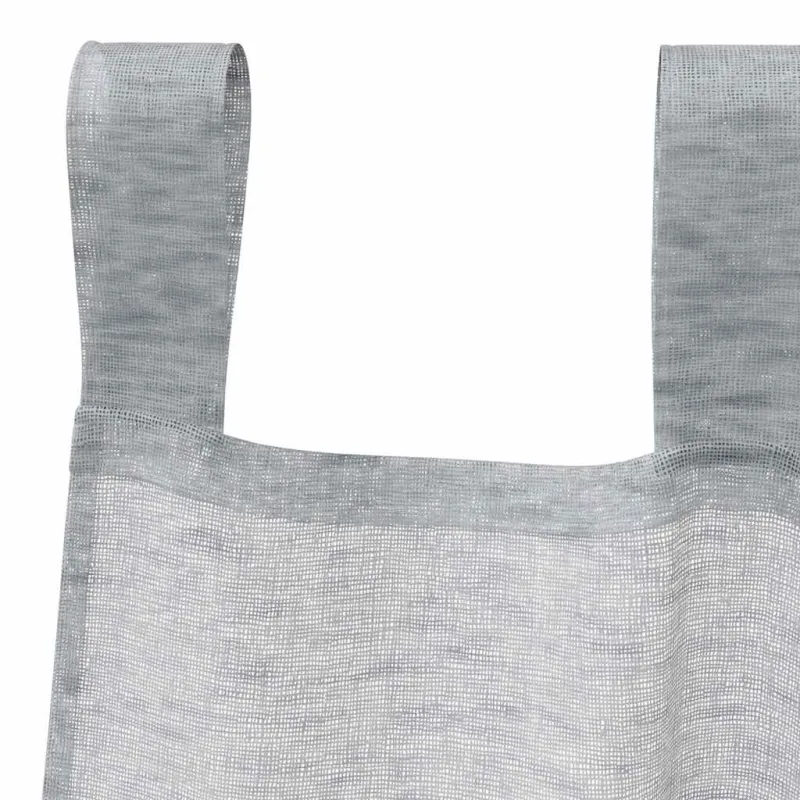 Voile Užuolaida 2 pcs Tamsiai pilka 245 x 140 cm Poliesteris