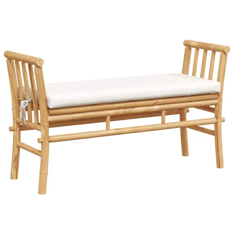 Sodo suolas su pagalve Ruda 110 x 38 x 65cm bambukas