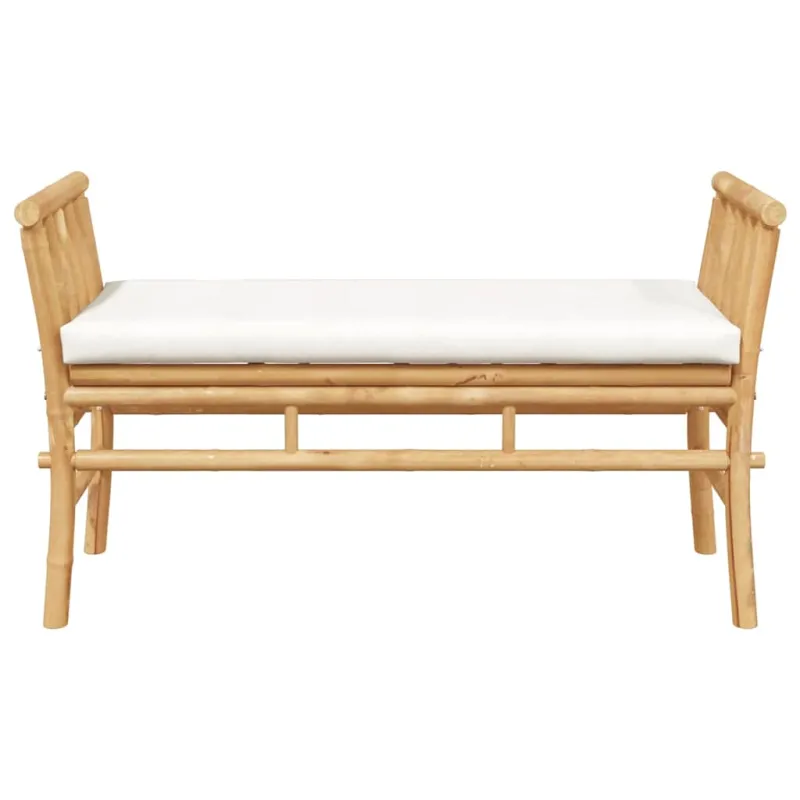 Sodo suolas su pagalve Ruda 110 x 38 x 65cm bambukas