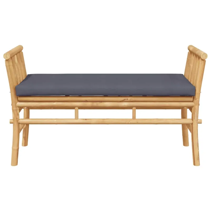 Sodo suolas su pagalve Ruda 110 x 38 x 65cm bambukas