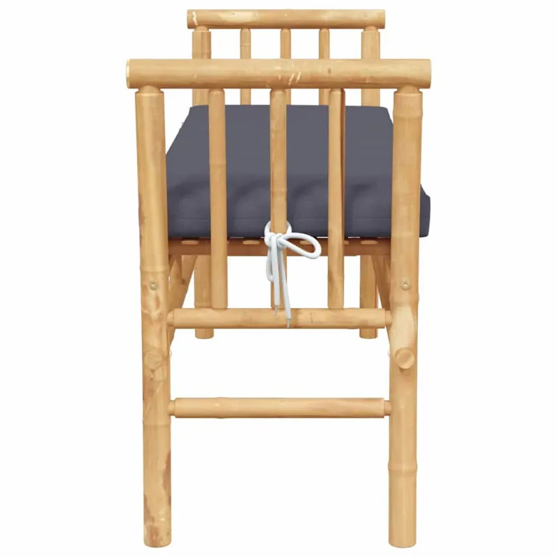 Sodo suolas su pagalve Ruda 110 x 38 x 65cm bambukas