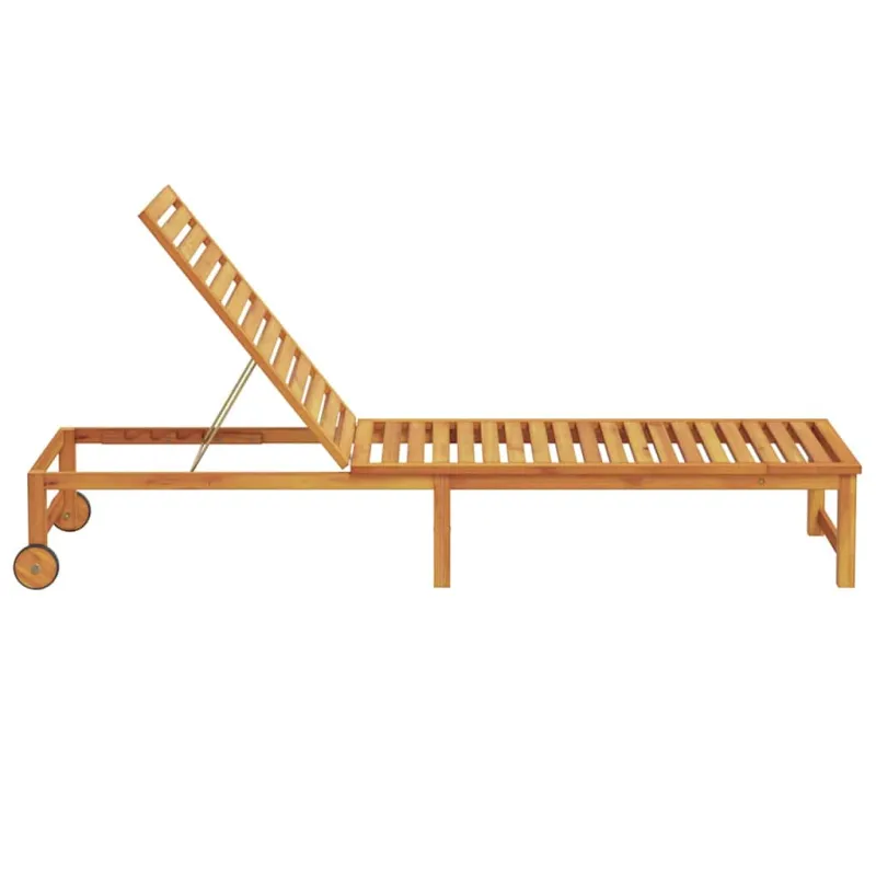 Saulės gultas Ruda 202 x 53 x 89 cm Kietos akacijos mediena