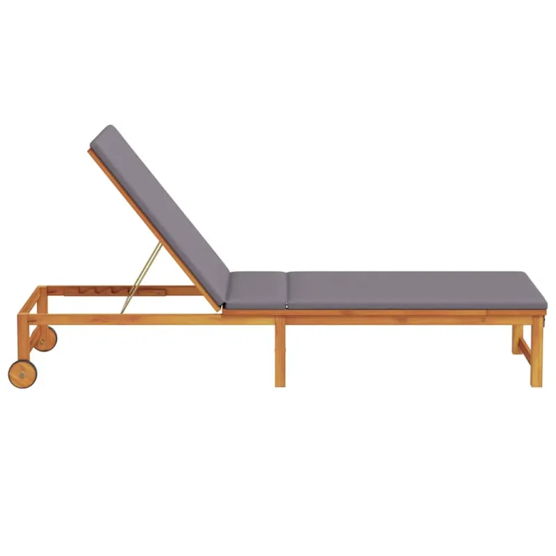 Saulės gultas Ruda 202 x 53 x 89 cm Kietos akacijos mediena