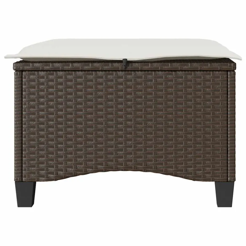 sodo kėdės su pagalvėlėmis 2 vnt Ruda 55x55x36 cm polirotango