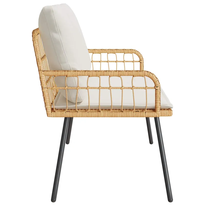 Sodo suolas su pagalve Gamta 114 x 64 x 90cm Plienas