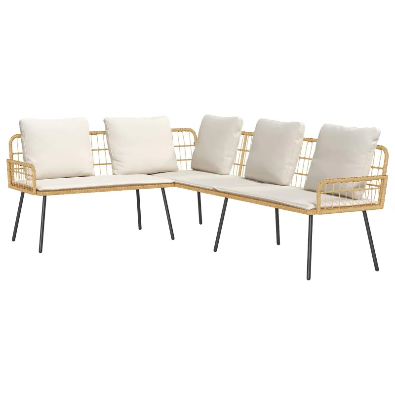 Sofa su pagalve Gamta 173 x 231 x 90cm Plienas