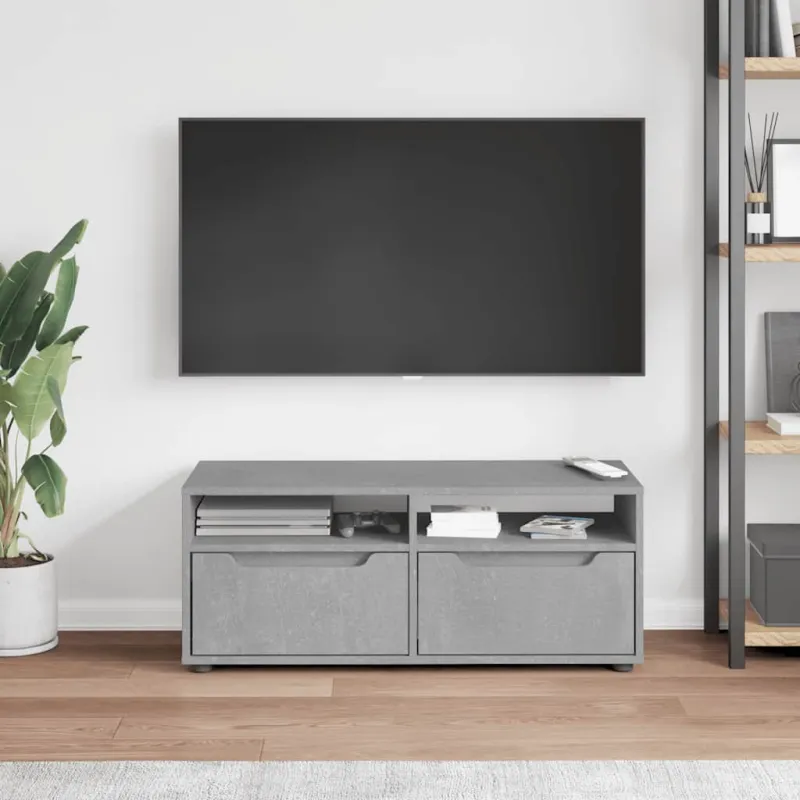 televizoriaus spintelė VISNES Betoninė pilka 100x40x38 cm