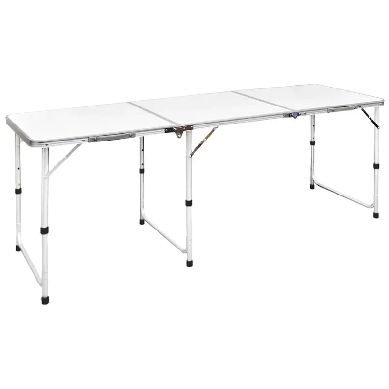 Sulankstomas Stalas Stovyklavimui iš Aliuminio 180 x 60 cm