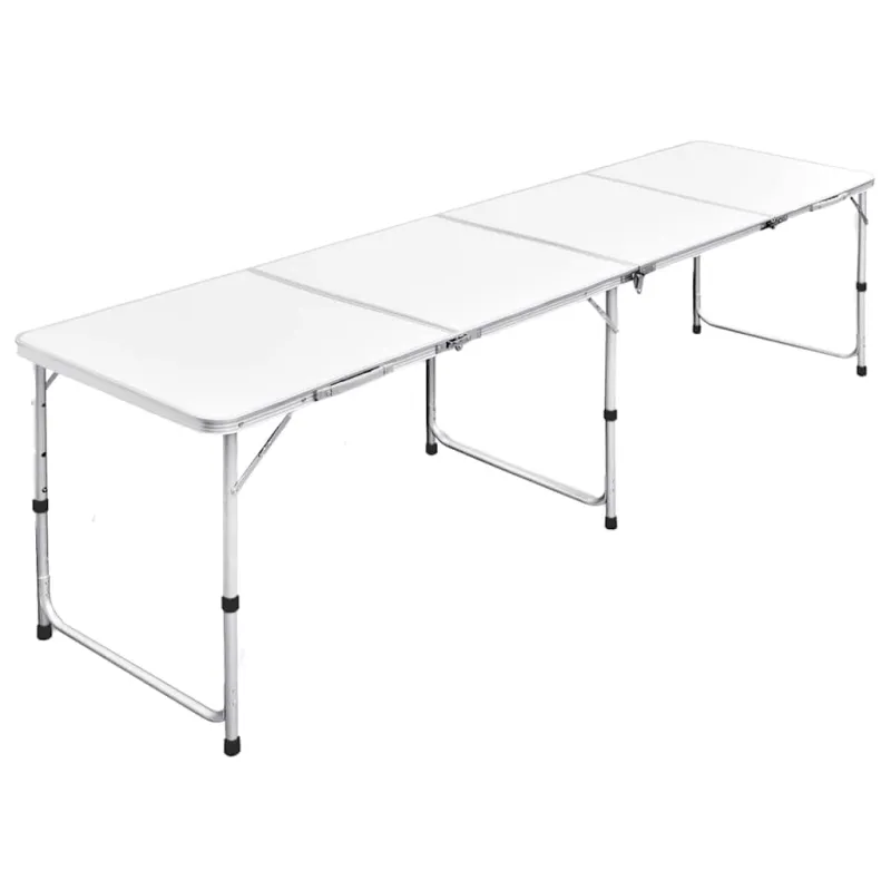 Sulankstomas Stalas Stovyklavimui iš Aliuminio 240 x 60 cm