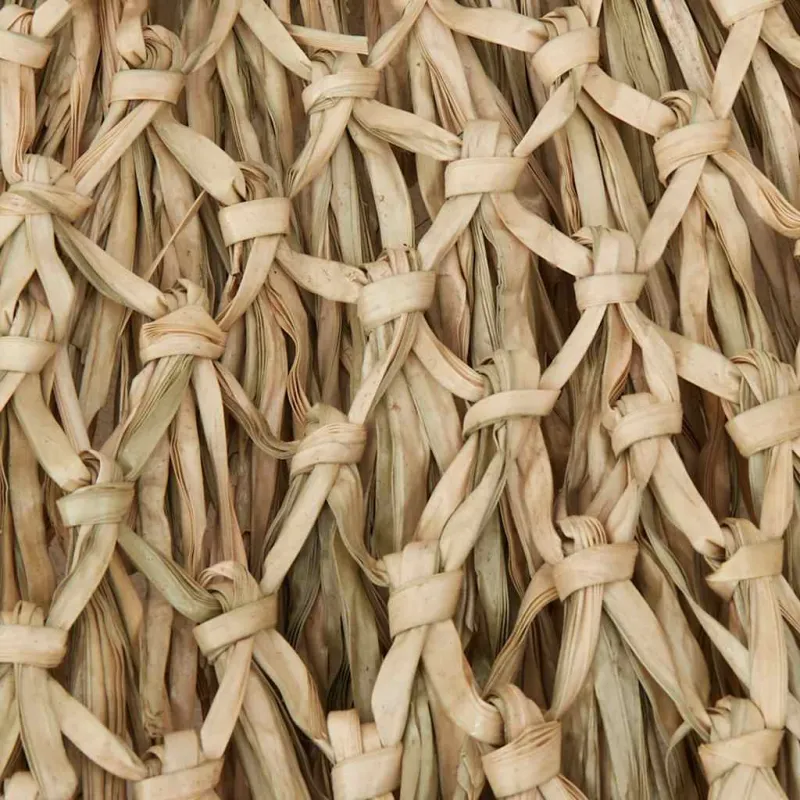 Skėtis nuo saulės, 270cm, bambukas, su stogu iš bananų lapų