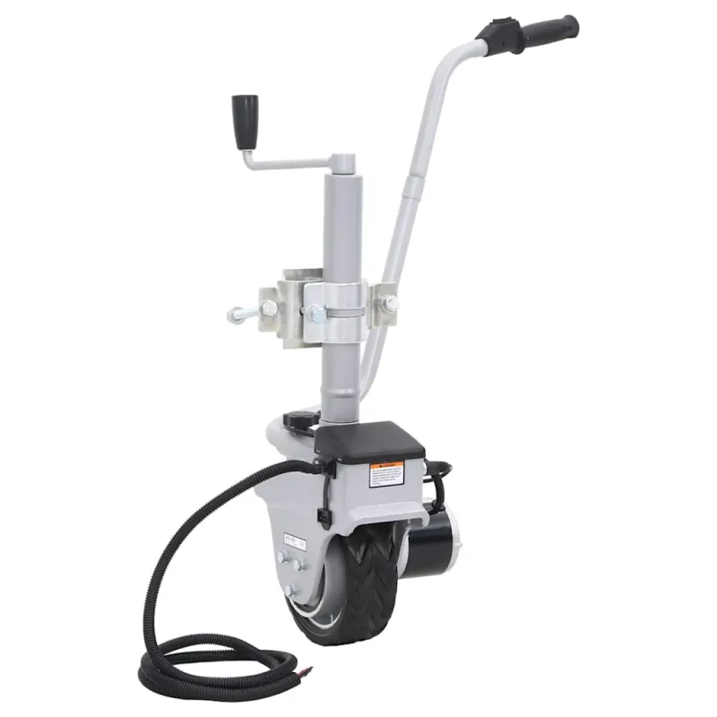 Atraminis ratukas su varikliu priekabai, aliuminis, 12V, 350W