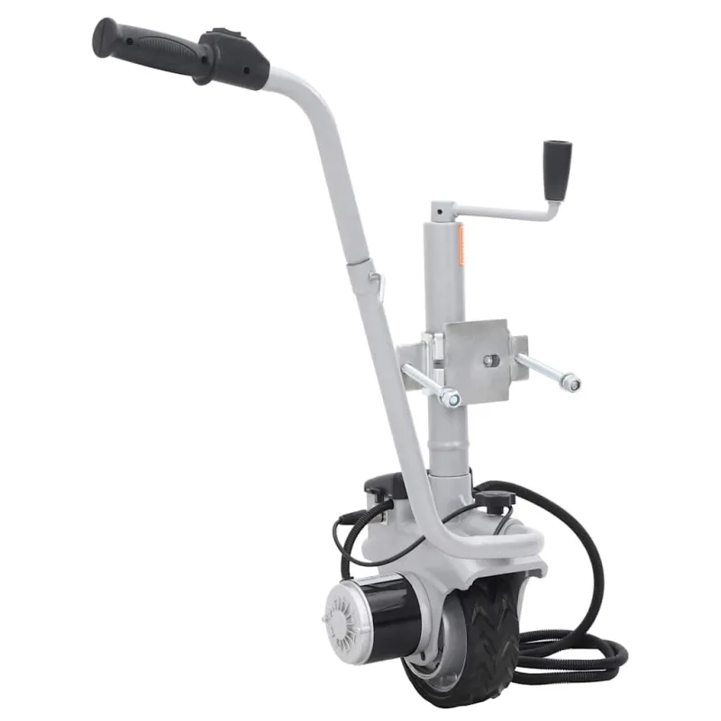 Atraminis ratukas su varikliu priekabai, aliuminis, 12V, 350W