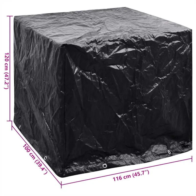 IBC konteinerio uždangalas, 116x100x120cm, 8 kilpos