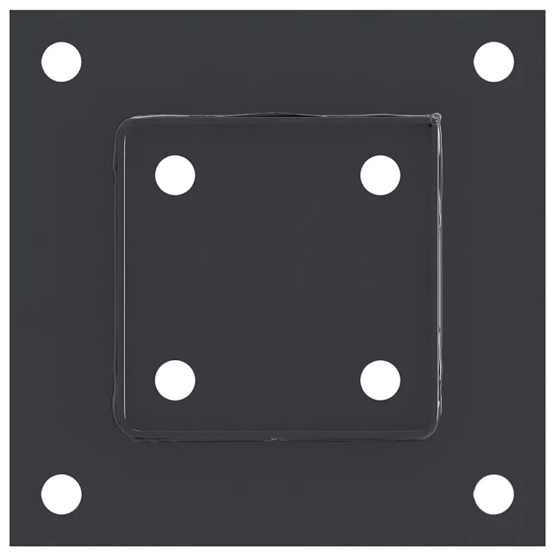 Stulpų pagrindai kvadratiniai, 4vnt., antracito sp., 81x81mm