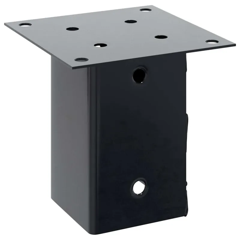 Stulpų pagrindai kvadratiniai, 12vnt., antracito sp., 81x81mm