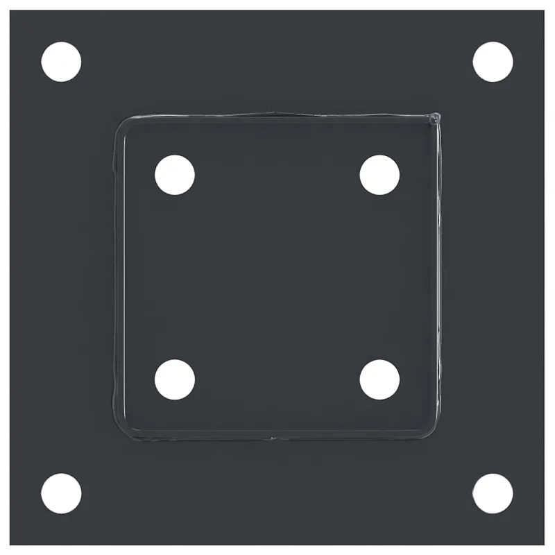 Stulpų pagrindai kvadratiniai, 4vnt., antracito sp., 91x91mm