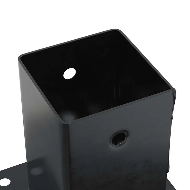 Stulpų pagrindai kvadratiniai, 4vnt., antracito sp., 91x91mm