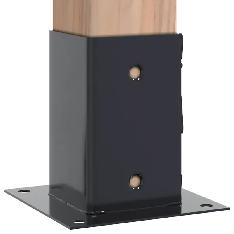 Stulpų pagrindai kvadratiniai, 12vnt., antracito sp., 91x91mm