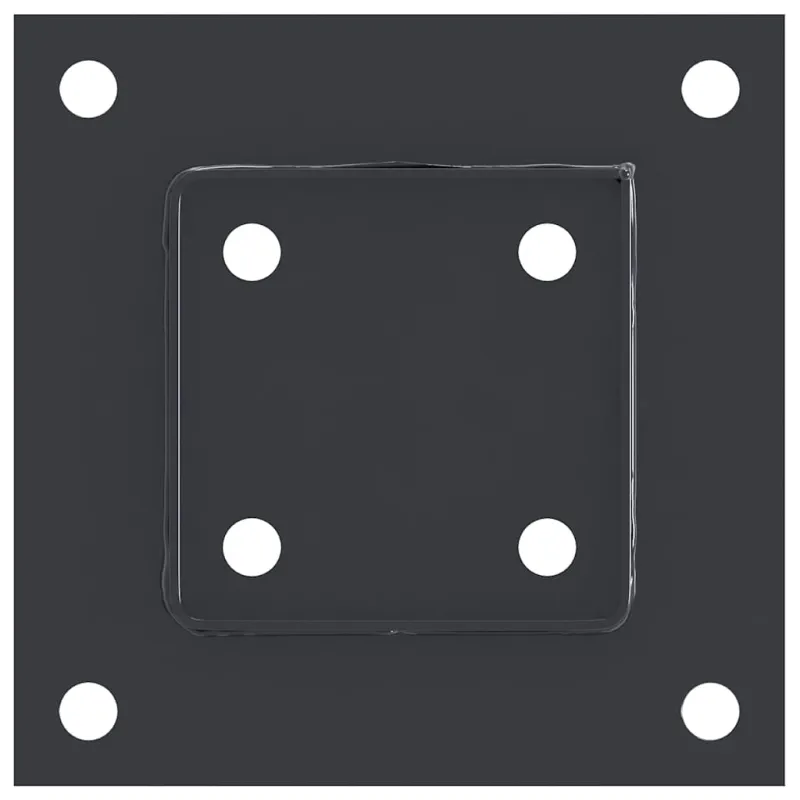 Stulpų pagrindai kvadratiniai, 12vnt., antracito sp., 91x91mm