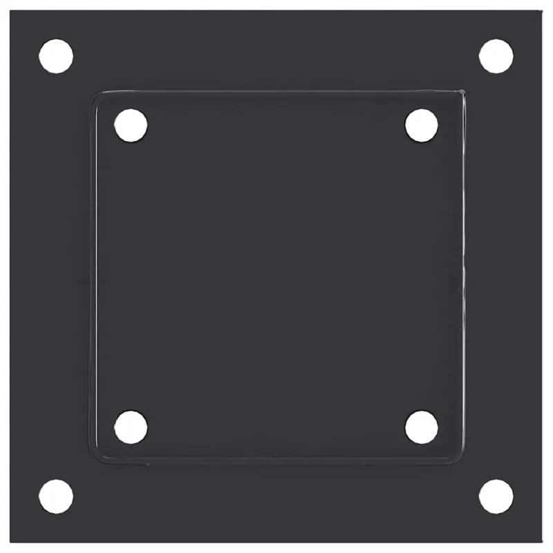 Stulpų pagrindai kvadratiniai, 4vnt., antracito sp., 101x101mm