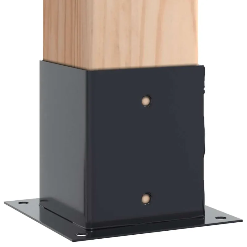 Stulpų pagrindai kvadratiniai, 4vnt., antracito sp., 121x121mm