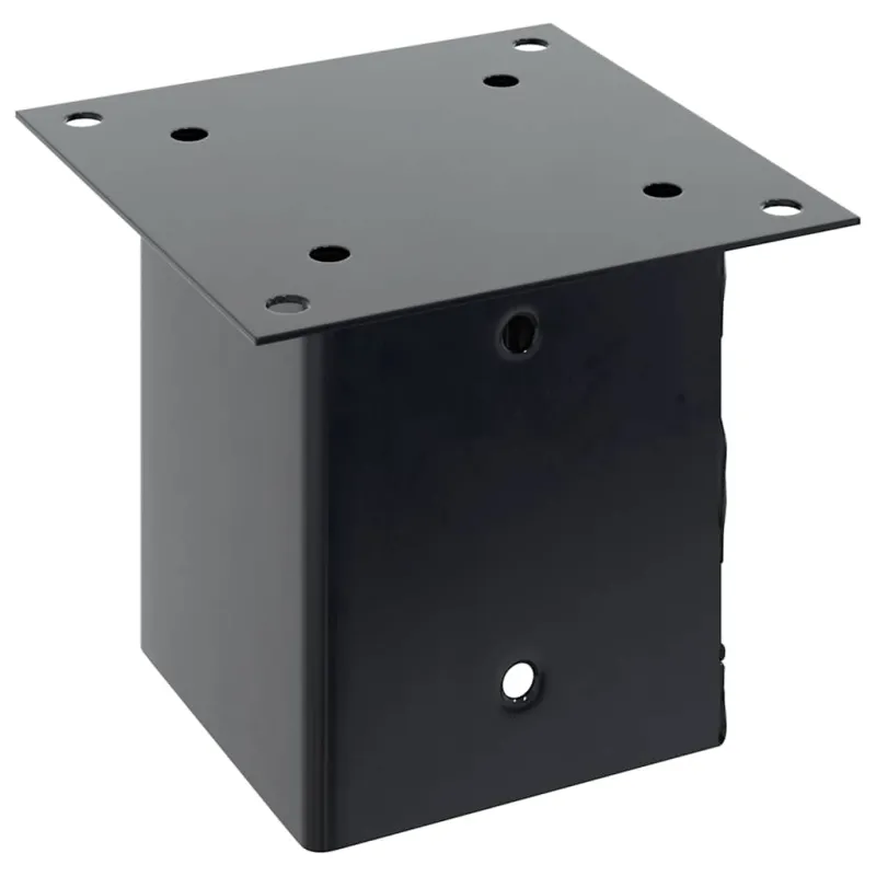 Stulpų pagrindai kvadratiniai, 4vnt., antracito sp., 121x121mm