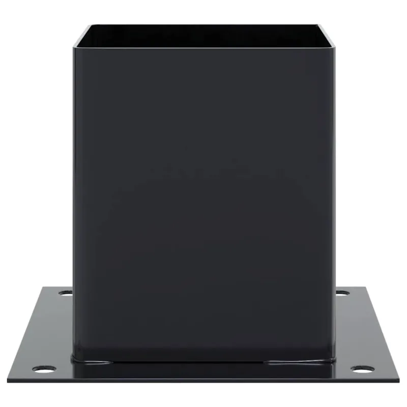Stulpų pagrindai kvadratiniai, 4vnt., antracito sp., 121x121mm