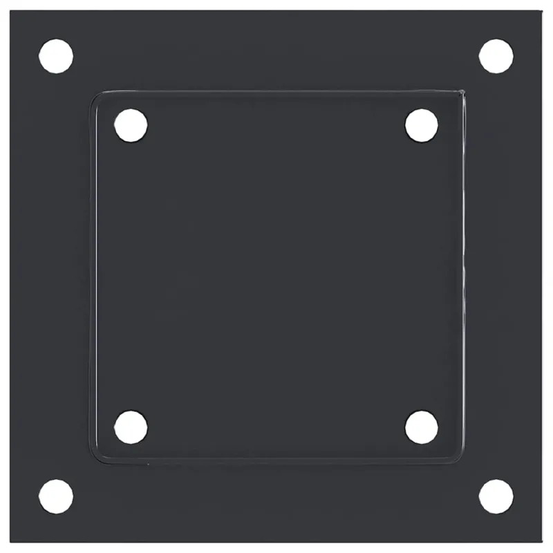 Stulpų pagrindai kvadratiniai, 4vnt., antracito sp., 121x121mm
