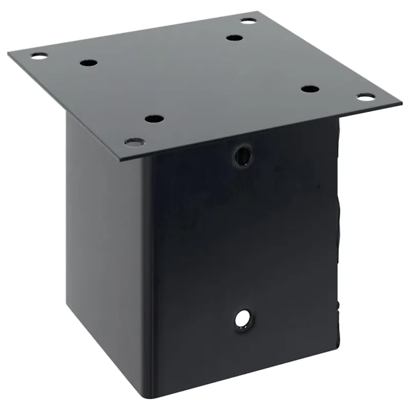 Stulpų pagrindai kvadratiniai, 12vnt., antracito sp., 121x121mm