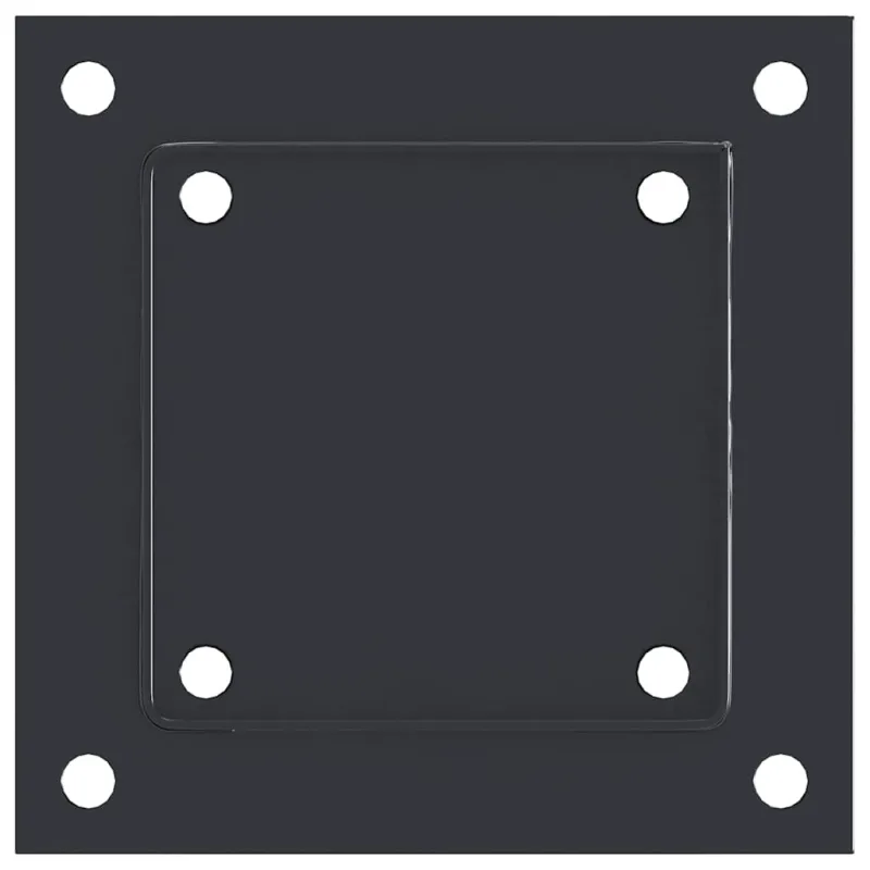 Stulpų pagrindai kvadratiniai, 12vnt., antracito sp., 121x121mm