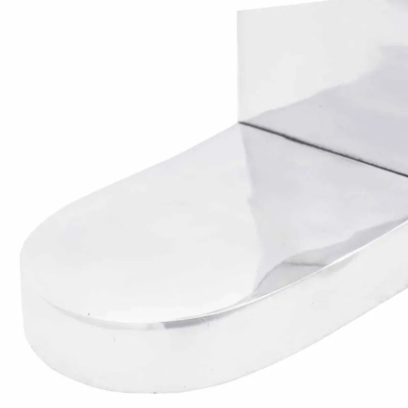 Knygų atramos 2 pcs Sidabro 17 x 15 x 27 cm Aliuminis