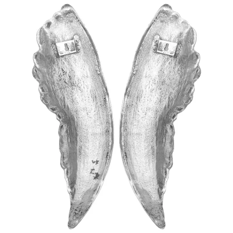 Sparnų skulptūra 2 pcs Sidabro 31 x 5 x 91 cm Aliuminis