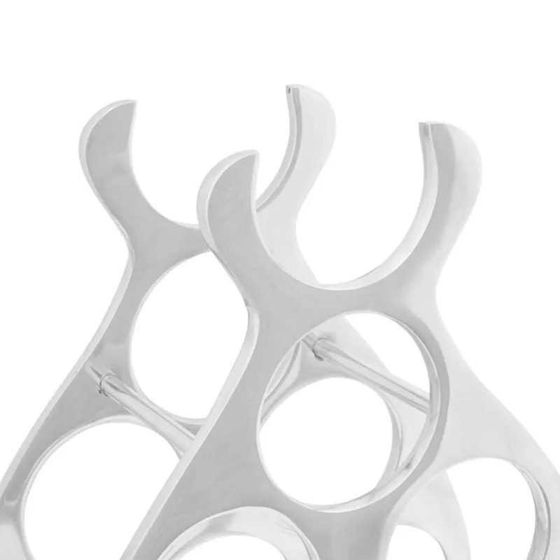 Vyno stovas Sidabro 32 x 14 x 37.5 cm Aliuminis
