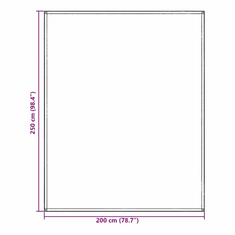 Palapinės kilimėlis Mėlyna ir Pilka 200 x 250 cm Polietilenas