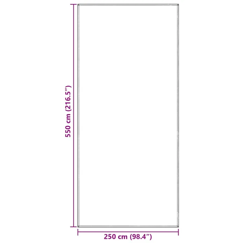 Palapinės kilimėlis Mėlyna ir Pilka 550 x 250 cm Polietilenas