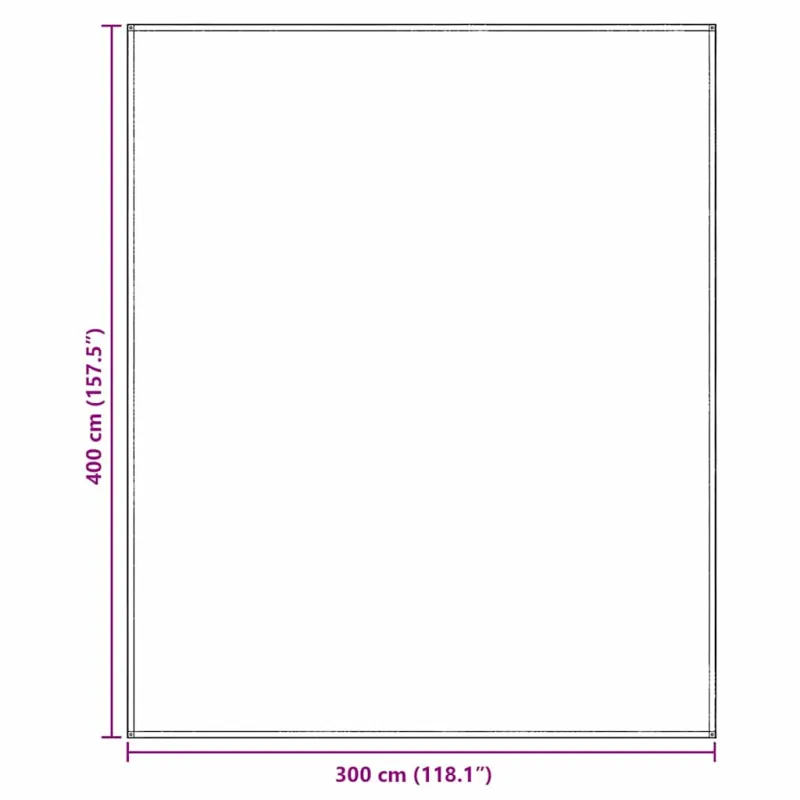 Palapinės kilimėlis Mėlyna ir Pilka 400 × 300 cm Polietilenas
