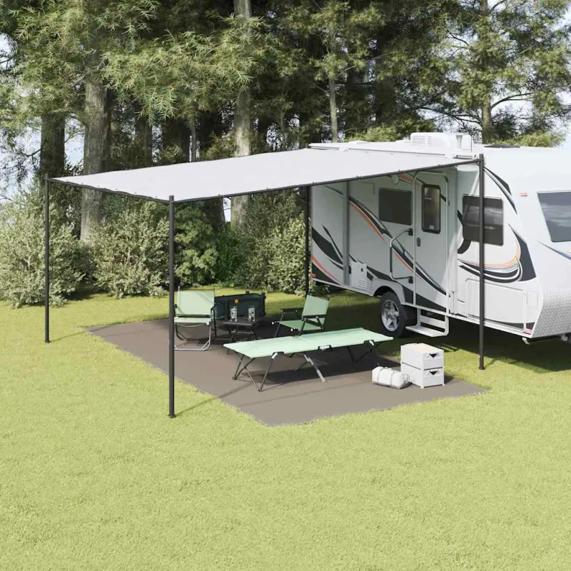 Palapinės kilimėlis Šviesiai pilka 600 × 300 cm Polietilenas