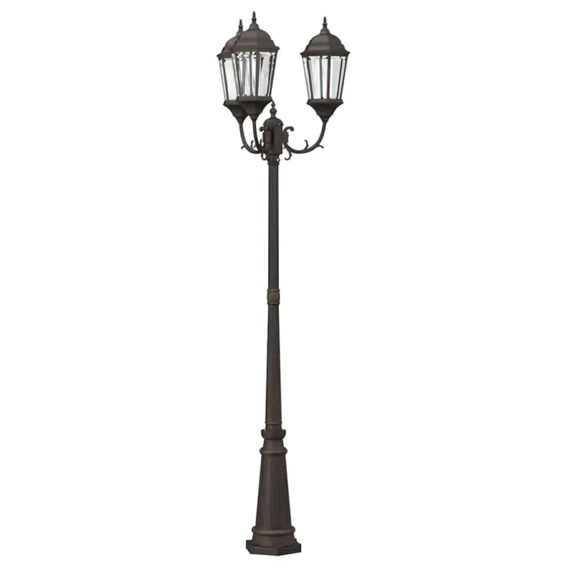 Sodo šviesa Bronzinė 61 x 53 x 235 cm Aliuminis ir stiklas