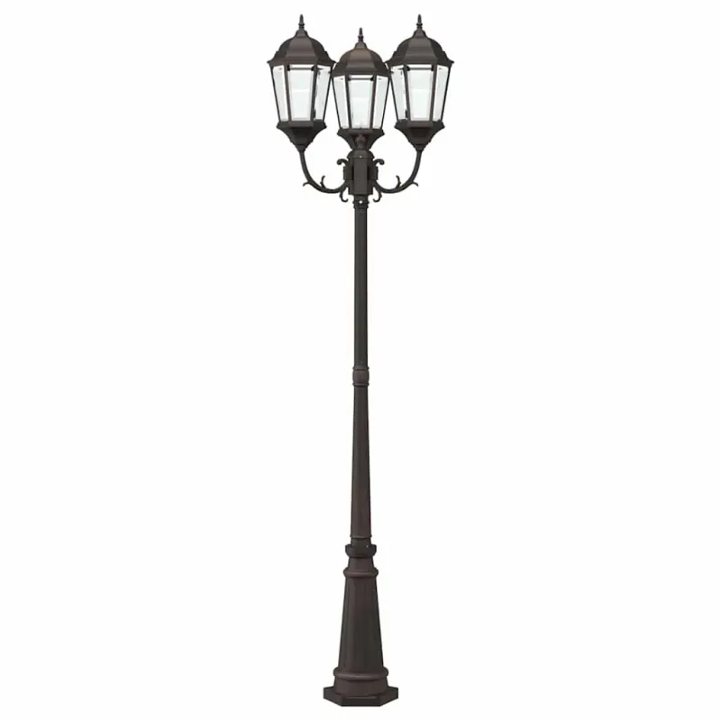 Sodo šviesa Bronzinė 61 x 53 x 235 cm Aliuminis ir stiklas