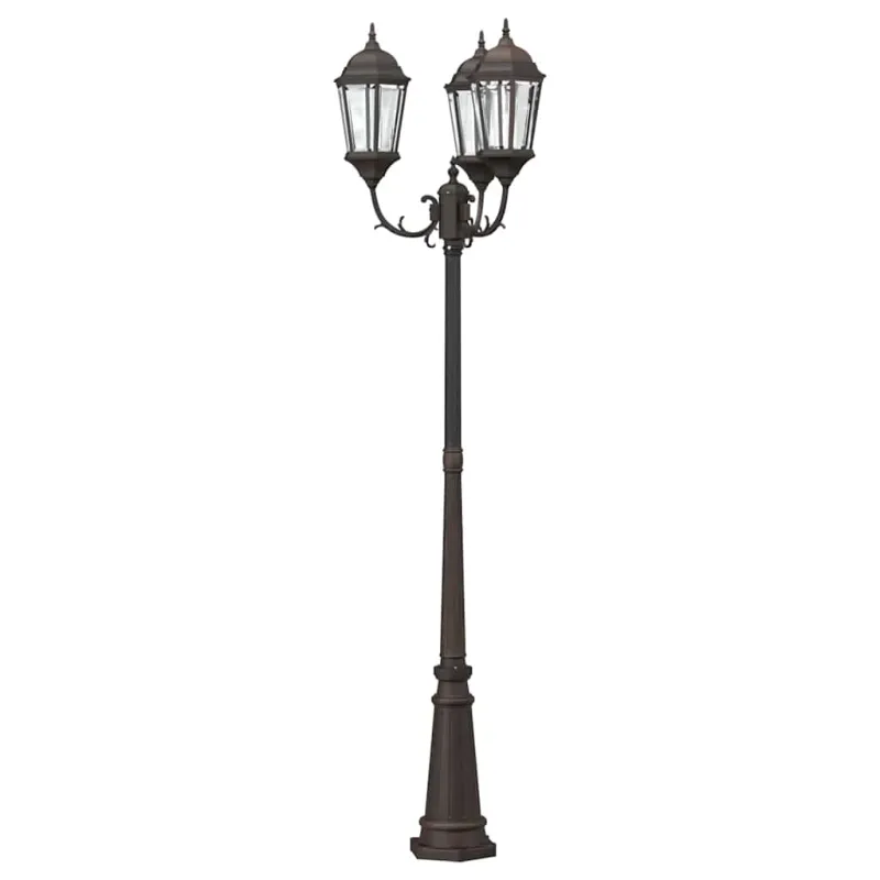 Sodo šviesa Bronzinė 61 x 53 x 235 cm Aliuminis ir stiklas