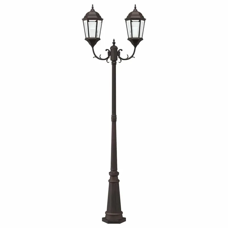 Sodo šviesa Bronzinė 68 x 20 x 235 cm Aliuminis ir stiklas