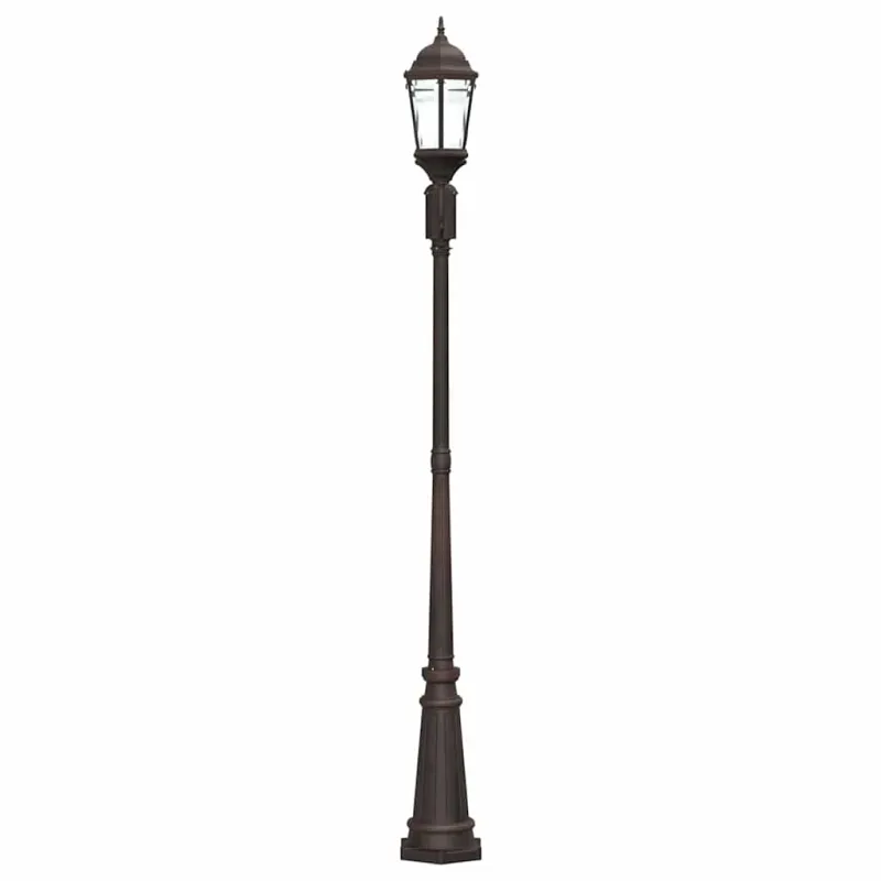 Sodo šviesa Bronzinė 68 x 20 x 235 cm Aliuminis ir stiklas