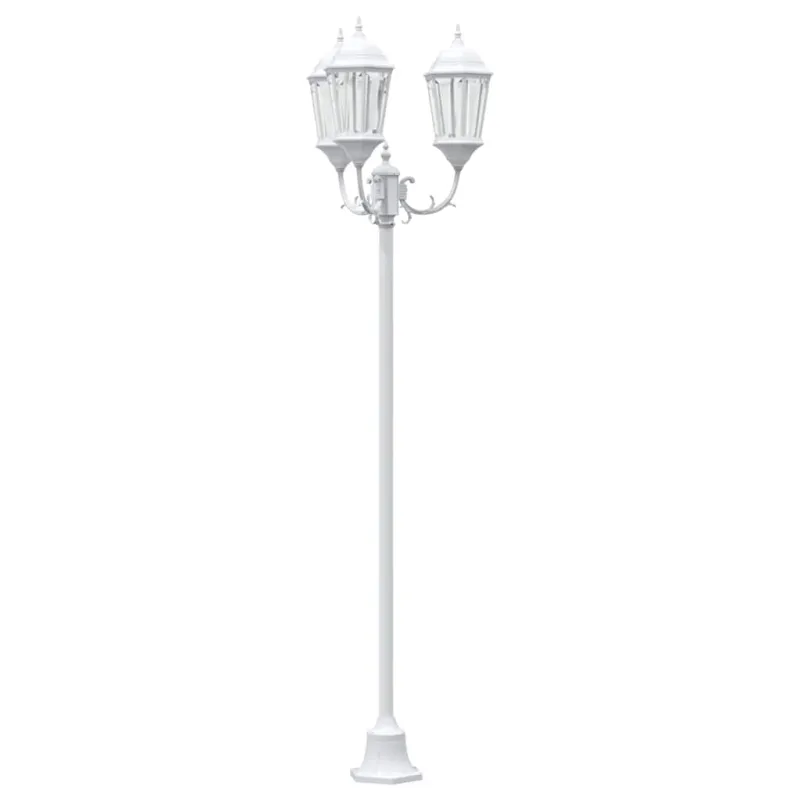 Sodo šviesa Balta 57 x 49 x 241 cm Aliuminis ir stiklas