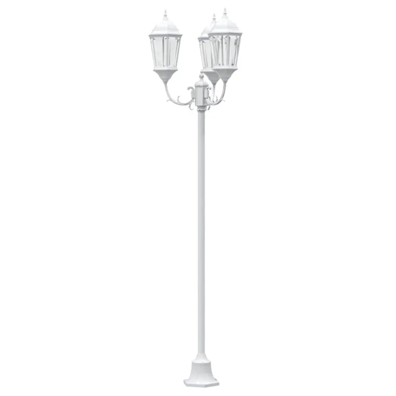 Sodo šviesa Balta 57 x 49 x 241 cm Aliuminis ir stiklas